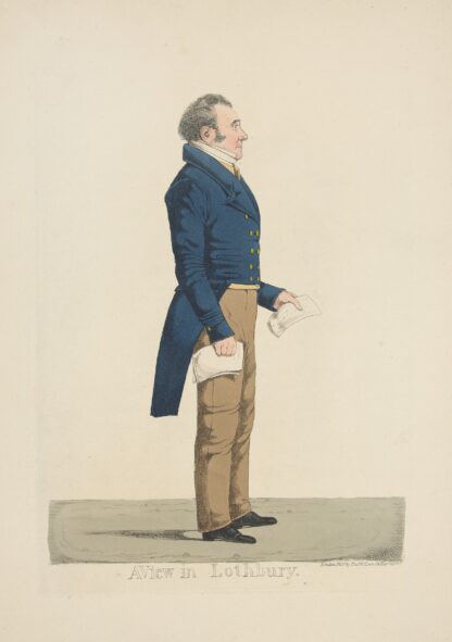 A view in Lothbury. by Richard Dighton