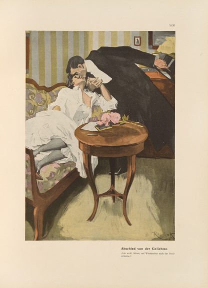 Abschied von der Geliebten by Ferdinand Freiherr von Reznicek
