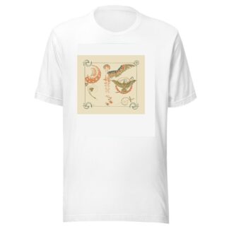 Abstract design based on flowers, angels, birds, beetles. by Alphonse Mucha T-Shirt