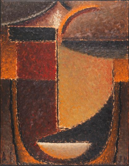 Abstrakter Kopf; Orient – Verhaltene Glut by Alexej von Jawlensky