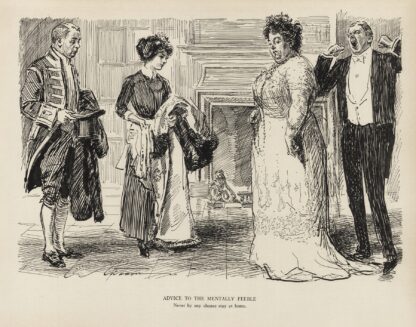 Advice to the mentally feeble – Never by any chance stay at home by Charles Dana Gibson