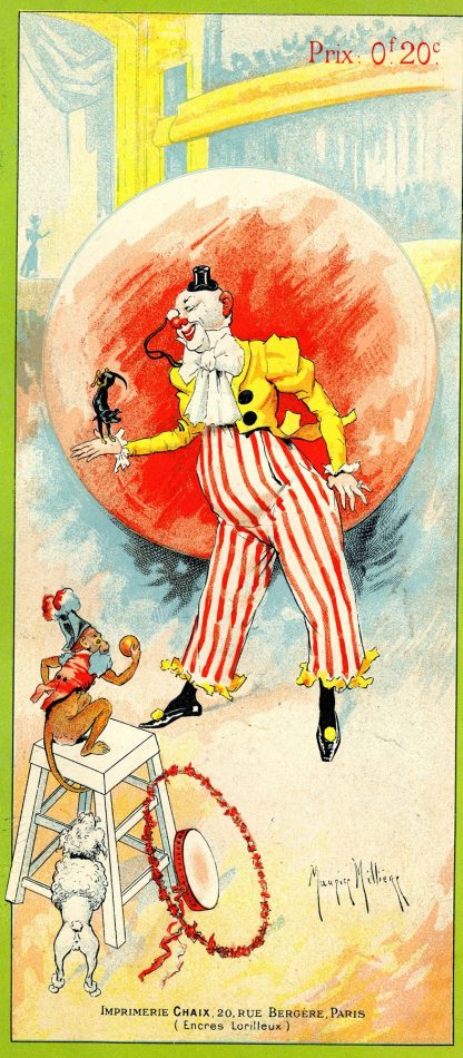Affichette cirque by Maurice Milliere