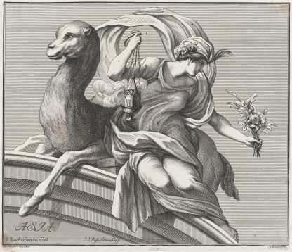Allegory of Asia, from the Four Continents by Johann Justin Preissler
