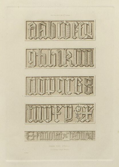 Alphabets: numerals, and devices of the middle ages Pl.28 by Henry Shaw