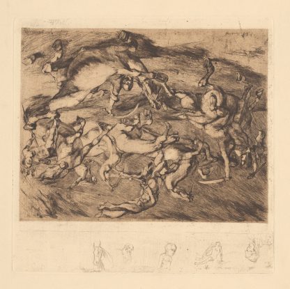 Amazonenkampf by Albert Welti