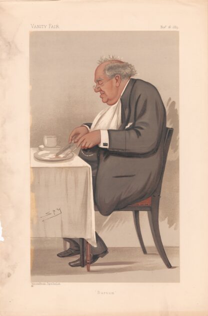 Americans. ‘Barnum’. Mr. P.T. Barnum. 16 November 1889 by Leslie Matthew Ward
