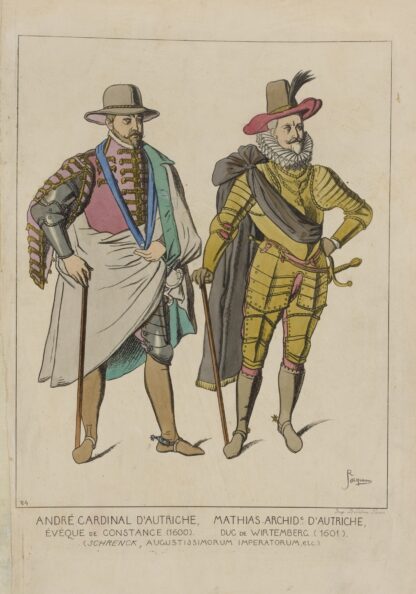 André Cardinal d’Autriche, Mathias Archid[uc] d’Autriche, Évèque de Constance by Raphaël Jacquemin