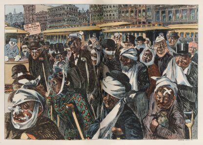 Annual parade of the cable-trolley cripple club by George Luks