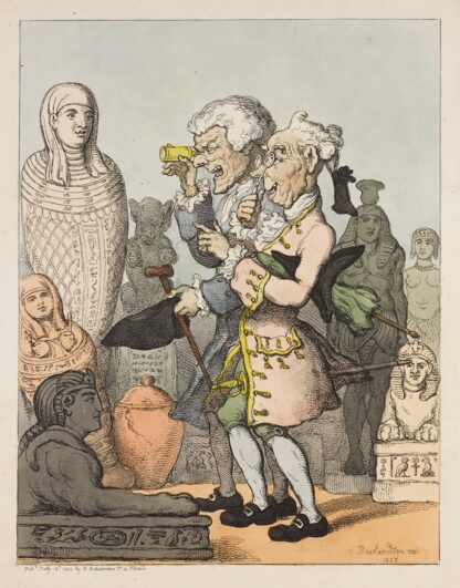 Antiquarians. A la Greque by Thomas Rowlandson