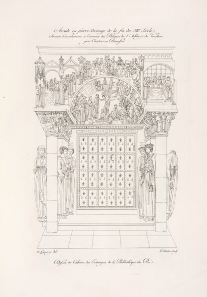 Arcade en pierre, ouvrage de la fin du XIIe. siècle by Nicolas Xavier Willemin
