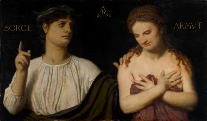 Armut und Sorge by Arnold Böcklin