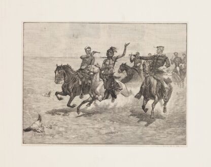 Arrest of a Blackfeet murderer by Frederic Remington
