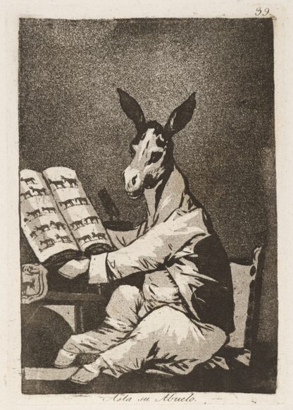 Asta su Abuelo. by Francisco de Goya