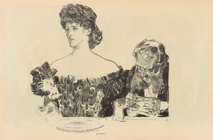 At Dinner by Charles Dana Gibson