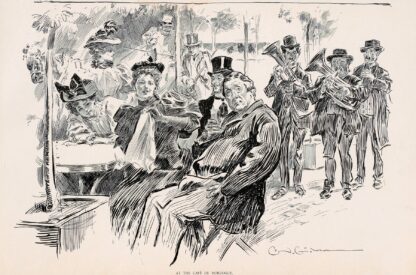 At the Cafe de Horlogue by Charles Dana Gibson