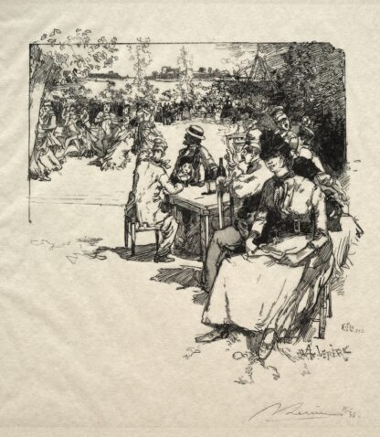Bal au Point-du-Jour by Auguste Louis Lepère