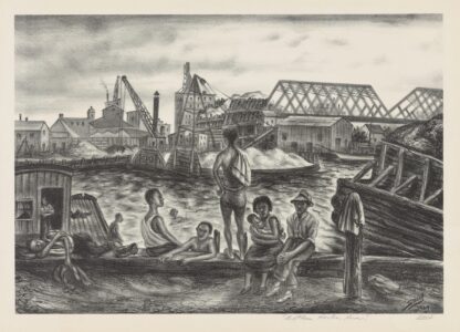 Bathers, Harlem River by Saul Kovner