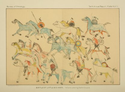 Battle of Little Big Horn; Indians leaving battleground by Garrick Mallery