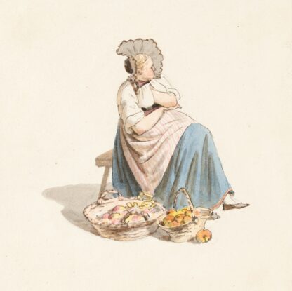 Bäuerin auf dem Markt in Bern by Franz Niklaus König