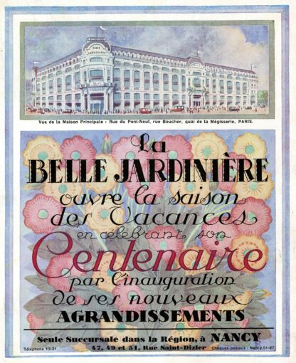 Belle jardinière – Centenaire by Anonymous