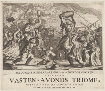 Bellona, zegen-praalende voor de bondgenooten, ofte des zelfs vasten avonds triomf over de vyandlyke gedwonge vasten by Boëce van Bolswert