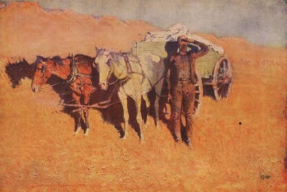 Benighted for a dry camp by Frederic Remington