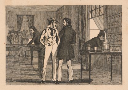 Billiard table at New Orleans by Auguste Hervieu