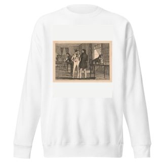 Billiard table at New Orleans by Auguste Hervieu Sweatshirt