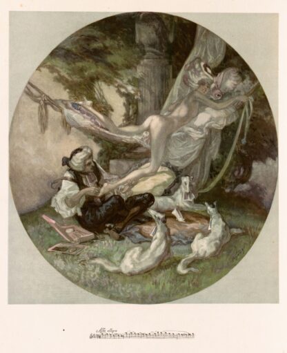 Blatt aus ‘Aus meinen Schlössern’ 3 by Franz von Bayros