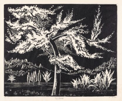 Bloeiende appelboom by Bernard Essers