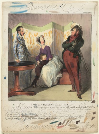 Breach of Article 24 of the Civil Code by Honoré Daumier