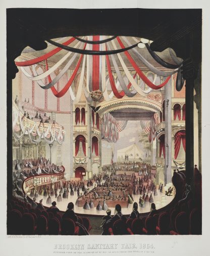 Brooklyn Sanitary Fair, 1864 Interior view of the Academy of Music, as seen from the dress circle by A. Brown & Co