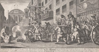 Burning ye Rumps at Temple-Barr by William Hogarth