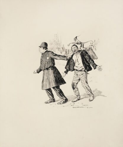 Carried away with his music or The man with a pull by William Henry Walker