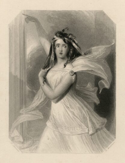 Cassandra… Troilus and Cressida, act 2, sc. 2 by Joseph Kenny Meadows