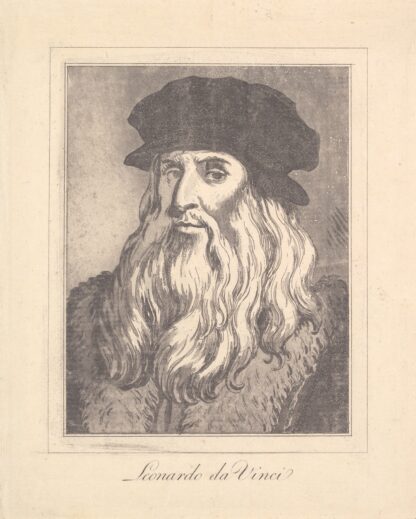 Characaturas by Leonardo da Vinci Pl.02 by Wenceslaus Hollar