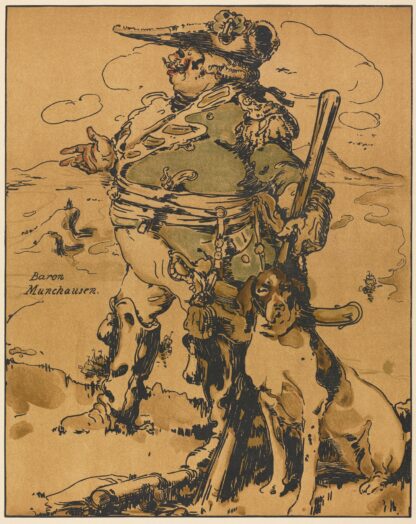 Characters of Romance; Baron Muchausen by William Nicholson