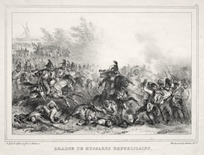 Charge de Hussards Républicains by Denis Auguste Marie Raffet