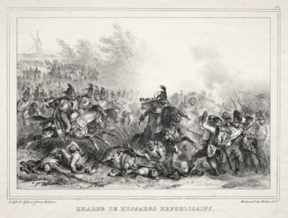 Charge de Hussards Républicains by Denis Auguste Marie Raffet