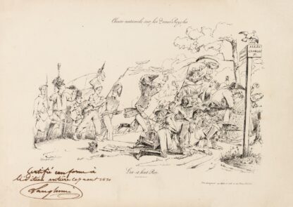 Chasse nationale sur les terres royales. L’ex-et lent Roi by Pierre Langlumé
