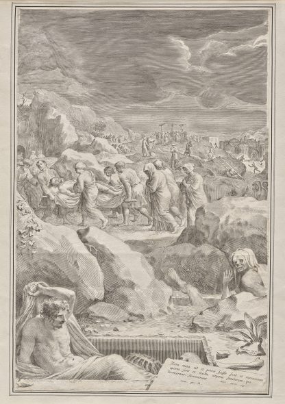 Christ Carried to the Tomb by Claude Mellan
