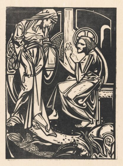 Christus en de Samaritaanse vrouw by Johannes Josephus Aarts