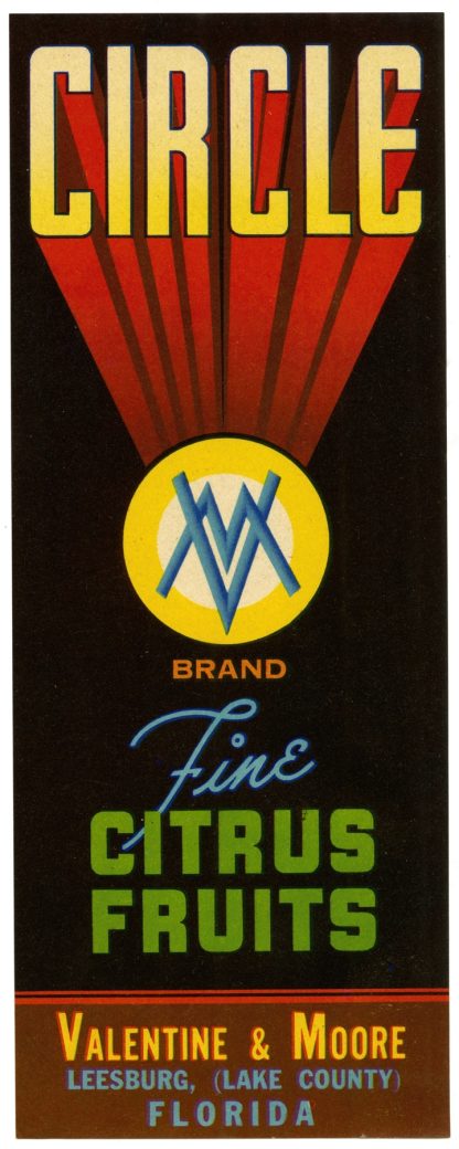Circle Brand Fine Citrus Fruit Label by Anonymous