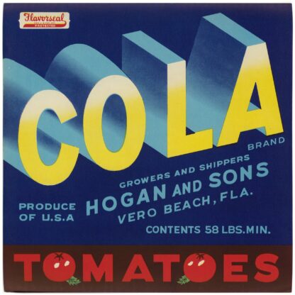 Cola Brand Tomatoes Label by Anonymous