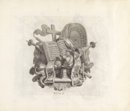 Console met liturgische attributen by Robert van Audenaerde