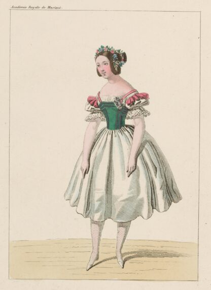 Costume de Melle. Fanny Essler [sic], rôle de Lauretta, dans La tarentule. Ballet. Académie Royale de Musique. Acte II by Martinet-Hautecoeur