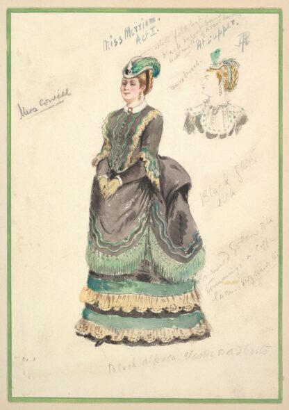 Costume Design for ‘Miss Merriam’ Act I by Percy Anderson