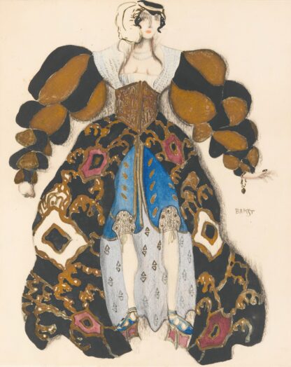 Costume Design For Potiphar’s Wife In The Legend Of Joseph by Léon Bakst