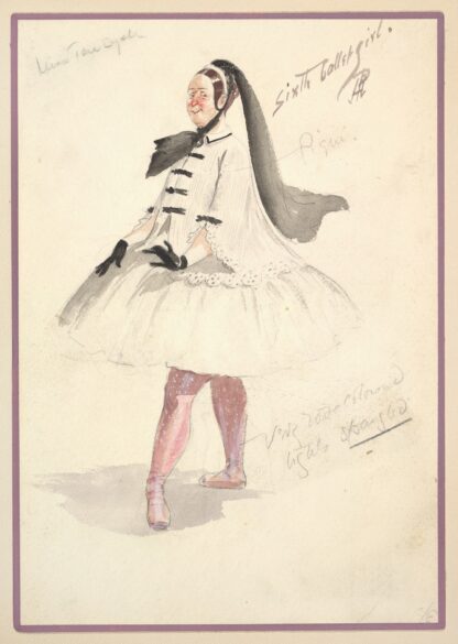 Costume Design for ‘Sixth Ballet Girl’ by Percy Anderson