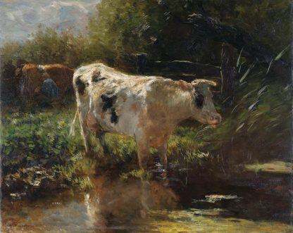 Cow beside a Ditch by Willem Maris